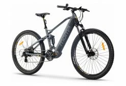 Moma Bikes VTT Electrique Tout Suspendu Moma E-MTB 29'' Shimano Altus 8V Gris