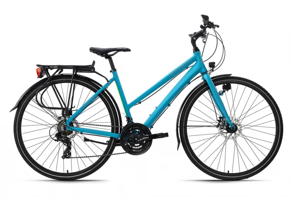 VTC Femme 28'' Aluminium Antero Turquoise TC 53 Cm KS Cycling