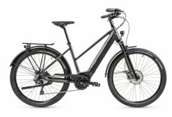 VTC Électrique Peugeot ET01 Crossover Equipé Mixte D10 Powertube Shimano Deore 10V 500 Wh 27.5'' Gris Foncé 2022