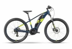 R-raymon VTT Électrique Semi-Rigide R Raymon HardRay E 1.0 Shimano Altus 8V 400 Wh 27.5'' Bleu/Jaune