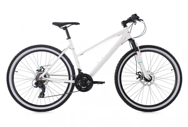 VTT Femme Semi-rigide KS Cycling Larrikin 26'' Shimano Tourney 7V Blanc