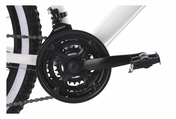 VTT Femme Semi-rigide KS Cycling Larrikin 26'' Shimano Tourney 7V Blanc – Image 2