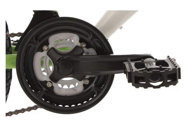 VTT Tout-Suspendu Enfant KS Cycling Zodiac 24'' Shimano Tourney 6V Blanc Vert – Image 2